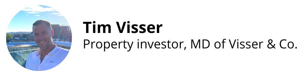 Tim Visser, property investor, MD of Visser & Co.