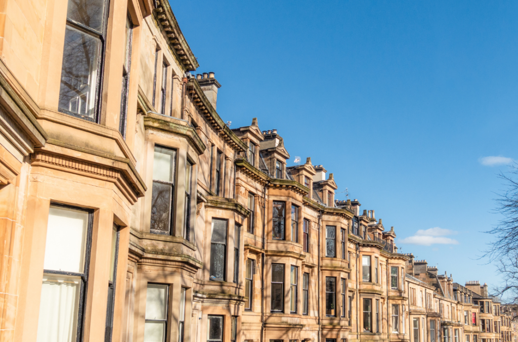 A row of Edinburgh properties