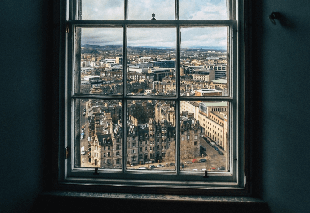 city view from a window